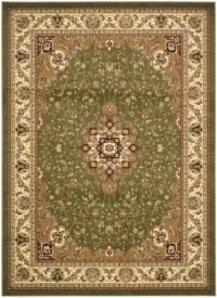 Safavieh Lyndhurst Collection LNH329B Green and Ivory Area Rug, 5-Feet 3-Inch by 7-Feet 6-Inch