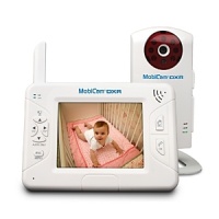 Customize your baby monitoring system with the MobiCam DXR from Mobi. Its features include a high-resolution quad monitor screen, wide camera viewing angle and infrared night vision up to 40 feet. Its voice-activation module with two-way talk-back lets family members communicate conveniently, and it can be easily connected for Internet viewing via our optional MobiCam Anywhere software. The 2.4GHz digital operation is secure and safe, with a 450-foot range.