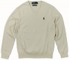 Polo Ralph Lauren Men's Pima Cotton V-neck Sweater (Buff)