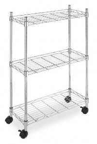 Whitmor 6056-53 Supreme Laundry Cart, Chrome