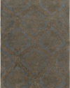 Rizzy Home VO2287 Volare 8-Feet by 8-Feet Round Area Rug, Light Gray