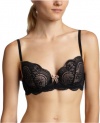 Le Mystere Women's Isabella Memory Foam Bra,Black/Natural,34C