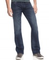 Classic jeans for the classic guy. This pair by Guess Jeans has a stylish distressed look.