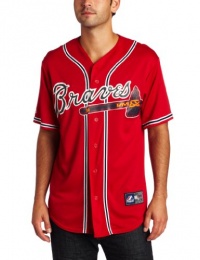 MLB Atlanta Braves Red Alternate Replica Baseball Jersey, Red