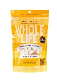 Whole Life Pet Products Pure Meat All Natural Freeze Dried Chicken Breast Treats for Dog, 4-Ounce