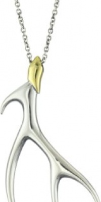 Elizabeth and James Antler Silver and Gold-Plated Pendant Necklace, 28-30