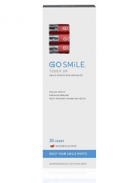 GO SMiLE's exclusive Ampoule Technology Delivery System lets you polish your teeth and keep them white with deliciously refreshing Touch Up ampoules. Get a just-brushed feeling - anytime, anywhere. Flip, Pop, Touch Up! 30 ampoules, 0.02 fl. oz. each. 