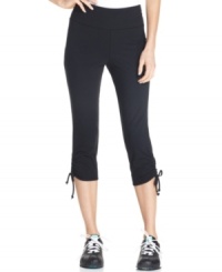 Whether heading to run the treadmill or errands, these ruched capri pants from Style&co. Sport will keep you looking sporty-chic!