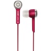 Coby CVE52RED Jammerz High-Performance Isolation Stereo Earphones, Red