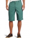 French Connection Men's Peached Twill Flat Front Short