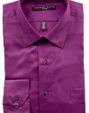 Geoffrey Beene Sateen Fitted Dress Shirt - Mulberry