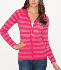 G by GUESS Patty Lurex Striped Hoodie