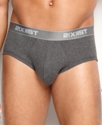 For the man who wants support without sacrificing comfort: A three-pack of the Essentials Contour Pouch Brief from 2(x)ist in soft cotton with seamless sides and back.