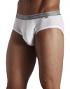 ck one Men's Cotton Stretch Brief, White, Medium