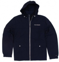 Tommy Hilfiger Mens Nylon Windbreaker Jacket - L - Navy