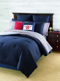 Tommy Hilfiger Prep Duvet Cover, Twin, Midnight Navy