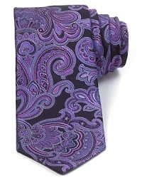 A bold paisley pattern makes a striking presentation with this handsome silk tie from Ike Behar.