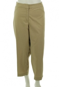 Eileen Fisher Crop Straight Trouser Khaki 20W