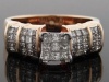 Designer Women's Engagement Ring 14k Rose Gold 1.00ct Diamonds RG-ENG-600-JGK