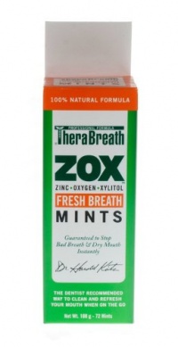 TheraBreath ZOX Breath Mints, 72-Mint  (Pack of 3)