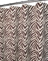 Park B. Smith Zebra Zebra Shower Curtain, Natural/Coffee Bean