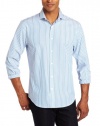 Perry Ellis Men's Long-Sleeve Bengal Stripe Woven Shirt