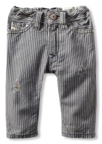 Diesel Baby-Boys Infant Safado Railroad Stripe Jean, Indigo, 3 Months