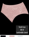 Bali Lace N Smooth Firm-Control Brief, L-Black