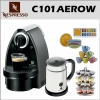 Nespresso C100-US-AERO Essenza Espresso Machine Coffee Maker Aeroccino Package + Nifty Nespresso Coffee Carousel + Accessory Kit