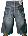 True Religion Jeans Newport Medium Wash Mens Denim Jean Shorts