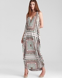 Cover up with Mara Hoffman's dashiki dress--this printed piece doubles as a chic layer for day and a pretty cover-up when poolside.