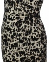 Lauren Ralph Lauren Women's Laurel Drive Animal Print Dress 12 Black Multi