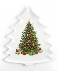 Martha Stewart Collection Dinnerware, Holiday Garden Tree Platter