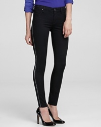 Replete with gleaming rhinestone-embellished side stripes, inspired by a classic tuxedo pant, these glam BLANKNYC jeans beg for a night on the town--step up your look with a classic pump and go!