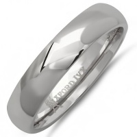 5mm Mens Comfort Fit Titanium Wedding Band ( Available Ring Sizes 7-12 1/2)