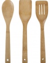 Core Bamboo 2973 3-Piece Colored Utensil Set, Natural