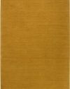 Area Rug 6x9 Rectangle Solid/Striped Gold Color - Surya Mystique Rug from RugPal