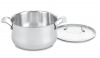 Cuisinart 444-24 Contour Stainless 6-Quart Saucepot with Glass Cover