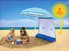 ezShade Sun Shield (Award Winning) - BLOCKS 99% UVA/UVB rays - DOUBLES shade, keeps you COOLER, and INSTANTLY ATTACHES to ANY nylon/poly umbrella - (only 9 OZ)