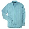 Ralph Lauren Men's Custom-Fit End-On-End Striped Poplin Shirt