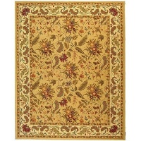 Safavieh Chelsea Collection HK141A Hand-Hooked Wool Round Area Rug, 5-Feet 6-Inch Round, Ivory