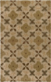 Rizzy Home VO2192 Volare 8-Feet by 8-Feet Round Area Rug, Beige