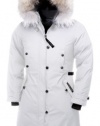 Canada Goose Women's Kensington Parka,White,Medium