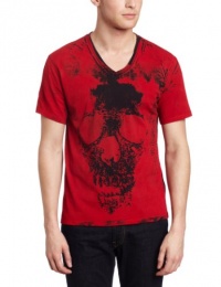 Calvin Klein Jeans Men's Skulleton Short Sleeve V-Neck