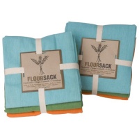 Now Designs Floursack Towels Set of 6, Leaf