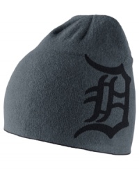 Get your head in the game with this comfortable MLB Detroit Tigers knit cap from Nike.