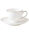 In 18th century England, Josiah Wedgwood, creator of the world famous Wedgwood ceramic ware, established a tradition of outstanding craftsmanship and artistry which continues today. The classically simple heirloom-quality Sterling dinnerware and dishes pattern is designed for formal entertaining, in pristine white bone china banded with polished platinum.