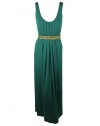 Calvin Klein Womens Sequins Beaded Sleeveless Maxi Dress