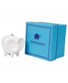 All ears, Jonathan Adler's elephant ornament is big on personality in matte white porcelain for the minimalist's tree.