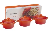 Le Creuset Stoneware Petite Round Casserole Gift Set, Flame